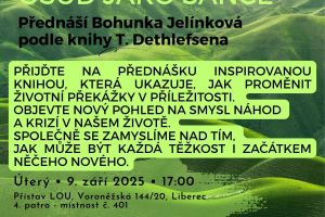9.2025 Literární přednáška o knize Osud jako šance 9. 9. 2025